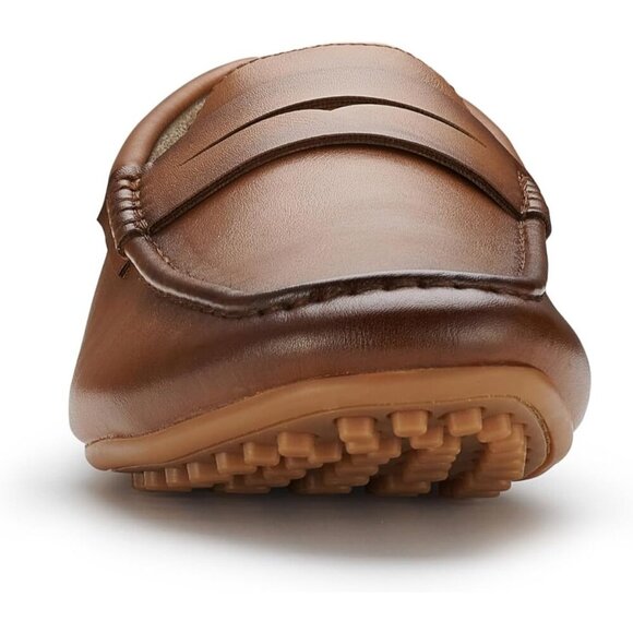 〽️Men\'s Cognac Leather Aldo Collection Slip On Penny Driving Moccasins Loafer main image 6